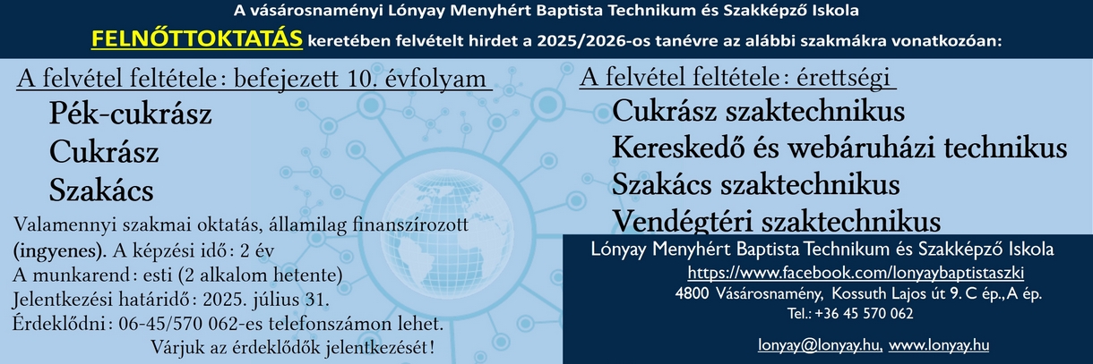 Lónyay Menyhért Baptista Technikum és Szakképző Iskola