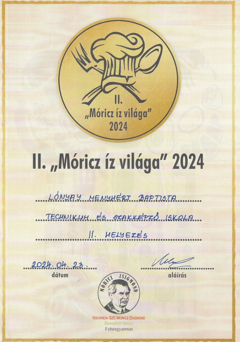 Móricz ízvilága – 2024.