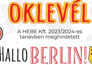 Hallo Berlin – I. hely a HEBE Német nyelvi projektversenyen